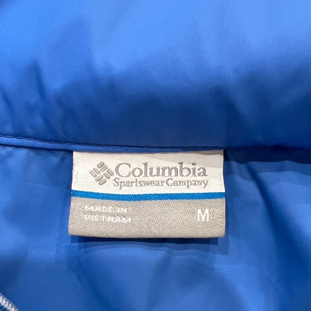Columbia Hooded Packable Windbreaker Jacket Blue Size M - Picture 6 of 10